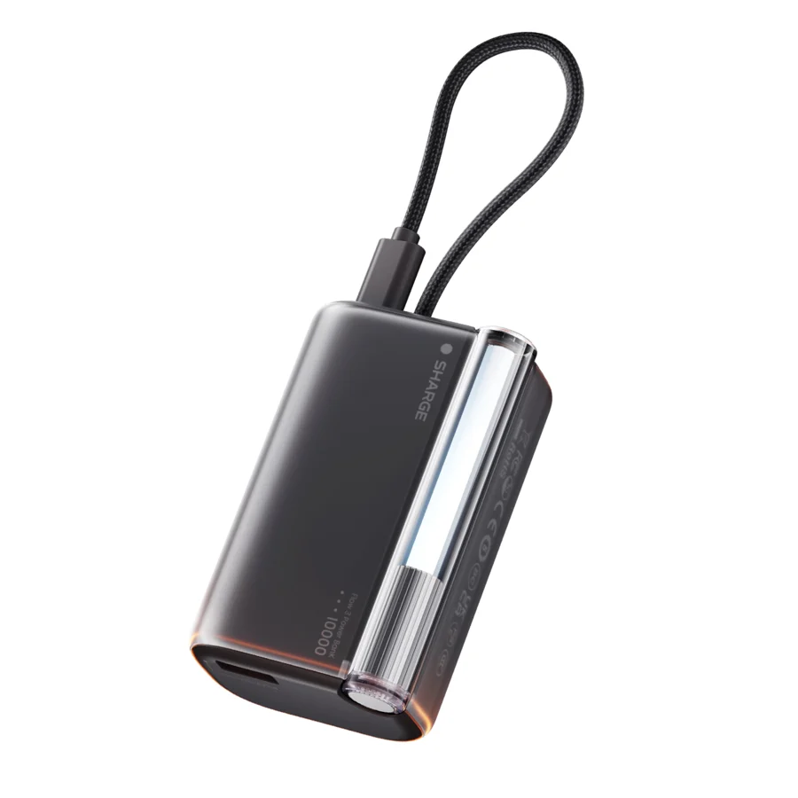 Sharge Flow 3 Power Bank (45W, 10K, Built-in Cable)