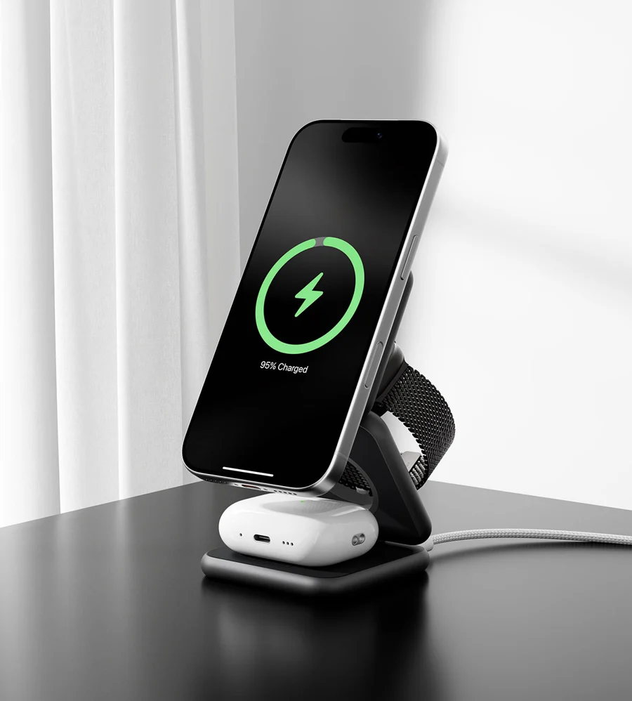KUXIU X40 Plus 3-in-1 MagSafe Foldable Charging Stand