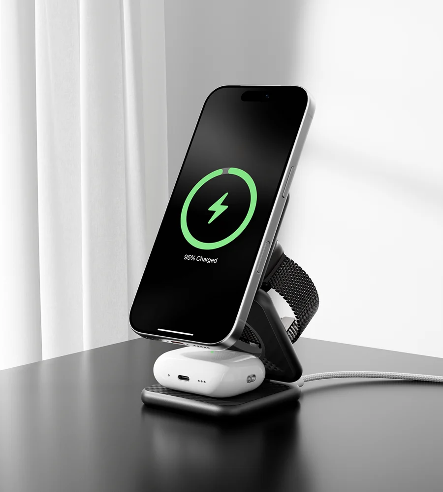 KUXIU X40 3-in-1 MagSafe Foldable Charging Stand