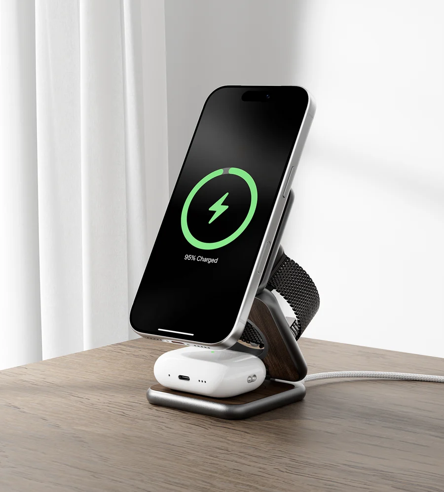 KUXIU X40Q Qi2 Certified 3-in-1 MagSafe Foldable Charging Stand